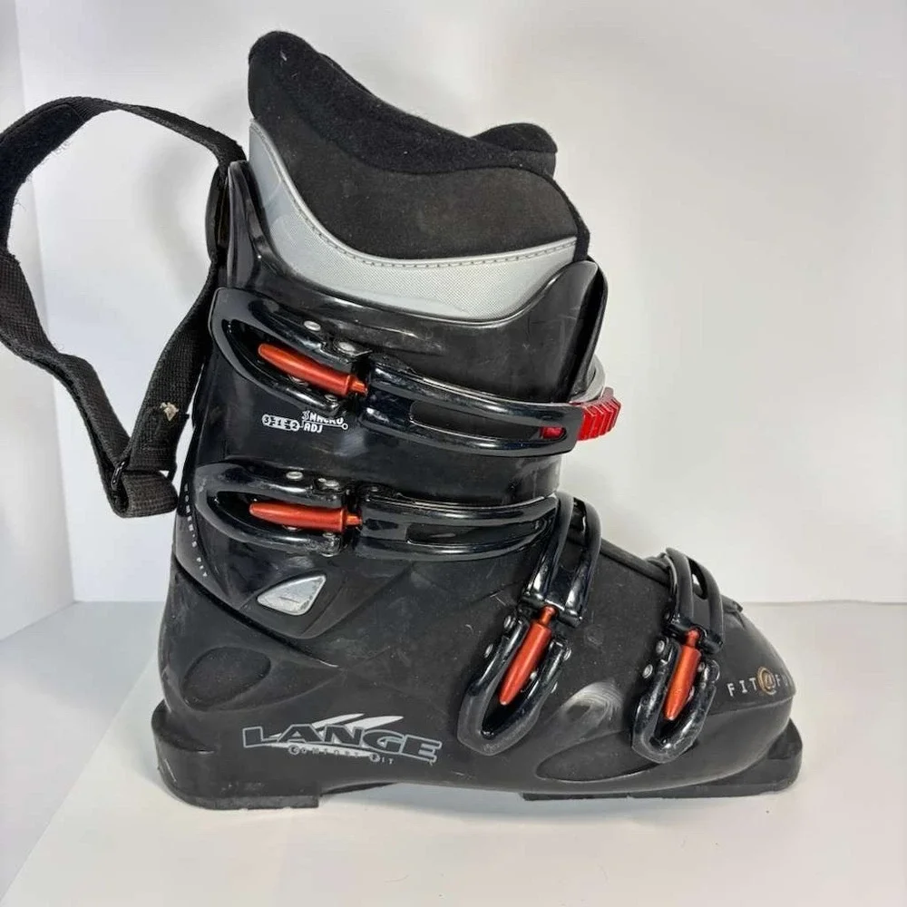 Women's Lange Fit @ Fun Ski Boots 255 Black Red 3/1/2 3 Marco ADJ Size 8.5 US